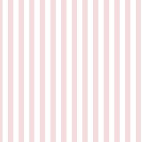 Rosewater Bengal Stripe Pattern Vertical in White