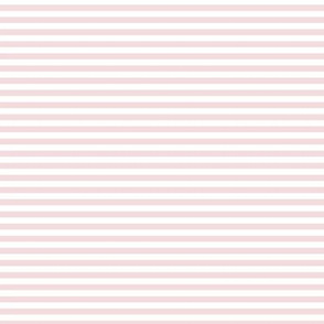 Small Rosewater Bengal Stripe Pattern Horizontal in White