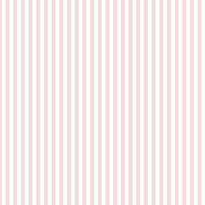 Small Rosewater Bengal Stripe Pattern Vertical in White