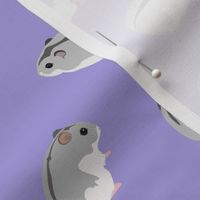 Dwarf Hamsters on Lilac - Medium Scale