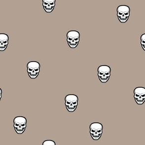 Skulls Pewter Background