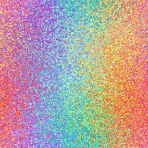 holographic rainbow glitter - fine grain ombre