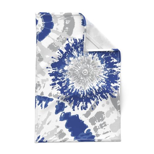 Blue and Silver Tie Dye