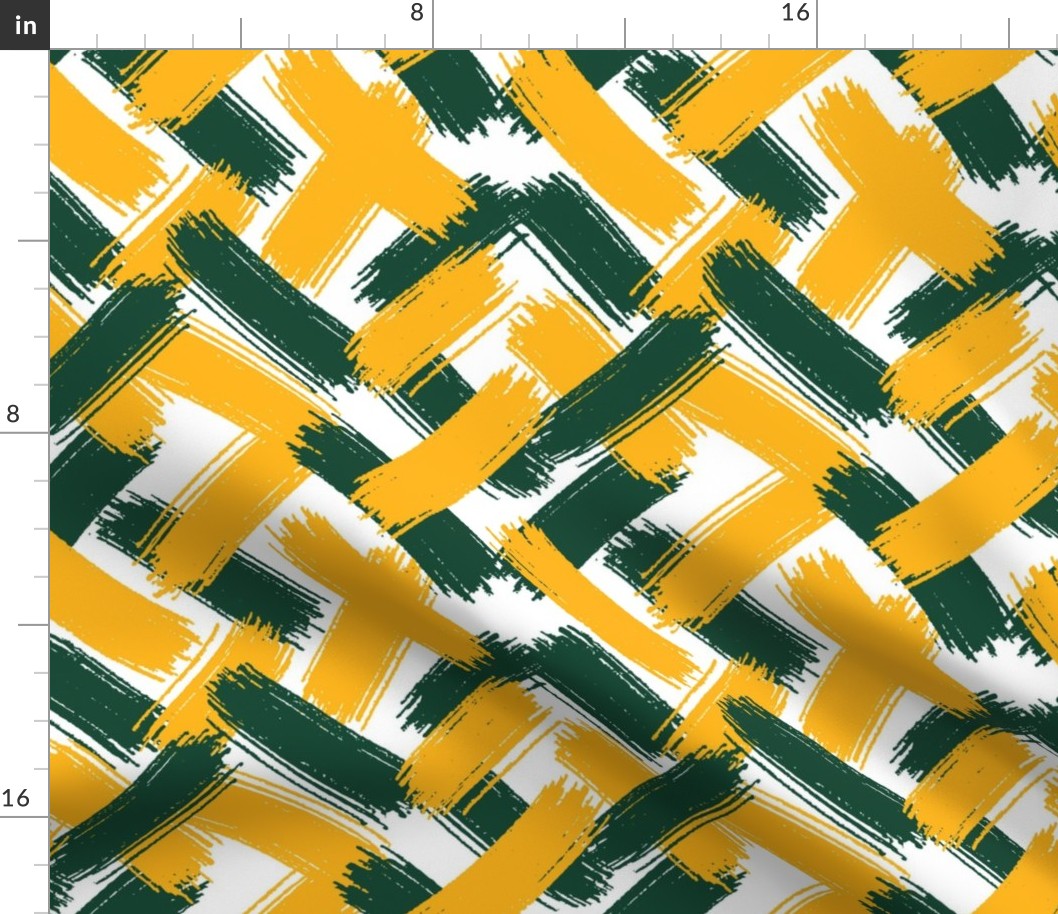 Green and Yellow Brush Strokes