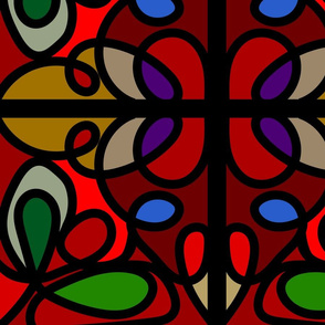 Stain Glass Abstract Art