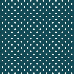 Teal Green and Silver Mini dot-02