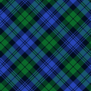 Campbell 1739 tartan, 6" diagonal, modern colors