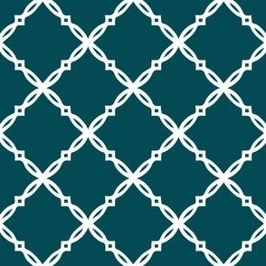 Teal Green and Silver Trellis-01