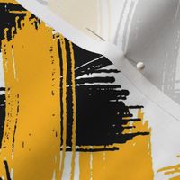 Yellow and Black Brush Strokes-01