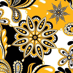 Yellow and Black Mandala-01