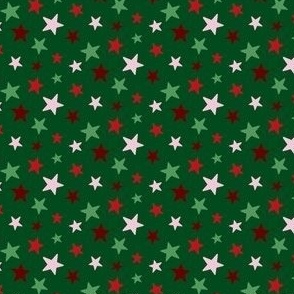 green Christmas stars