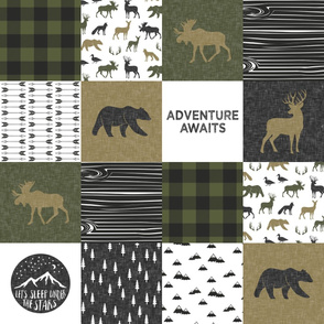 Happy Camper / Adventure awaits - C2 Woodland Patchwork C20BS