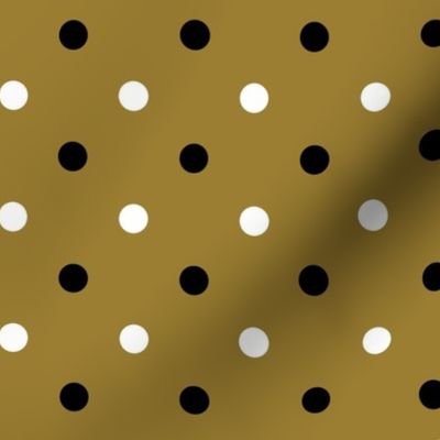 Black and Gold Polka Dot 1