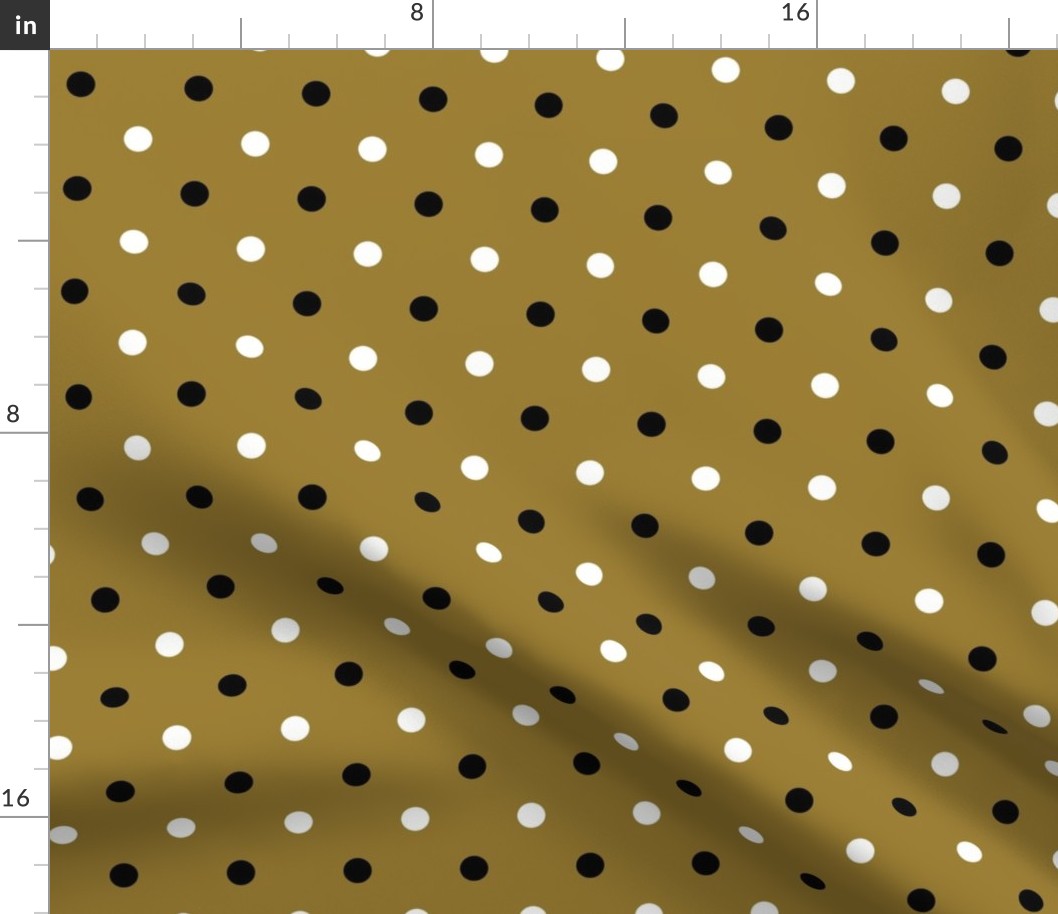 Black and Gold Polka Dot 1