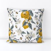 Bees & Lemons - Large - White