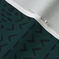 Mudcloth in Teal Green