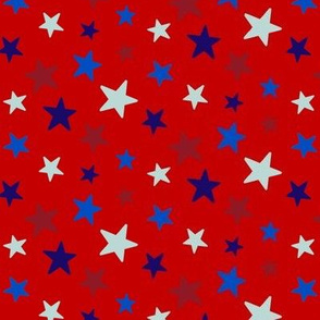 red 4th of July stars