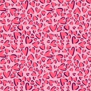 pink cheetah hearts