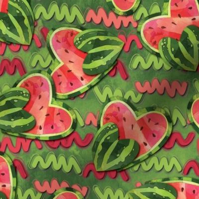 Watermelon Love Hearts