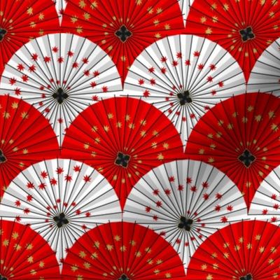 Scalloped Japanese Umbrellas 