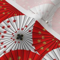 Scalloped Japanese Umbrellas 