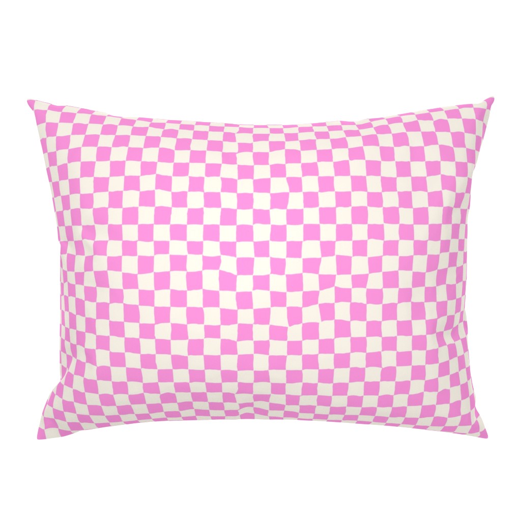 Roller Rink Checkerboard - Pink