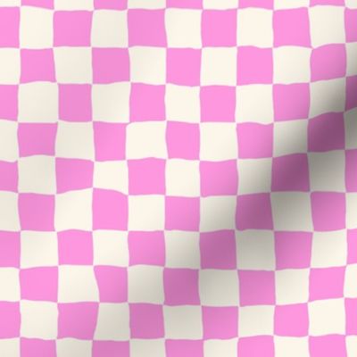 Roller Rink Checkerboard - Pink