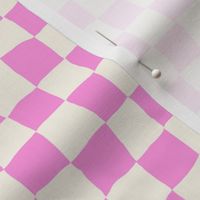 Roller Rink Checkerboard - Pink