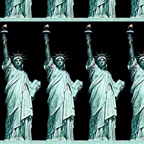 1 statue of liberty lady new York  united states America sculpture  USA freedom roman Greek goddess 4th July declaration independence day woman torch full body UNESCO world heritage site neoclassical gift present France black green 1776 crown national cul