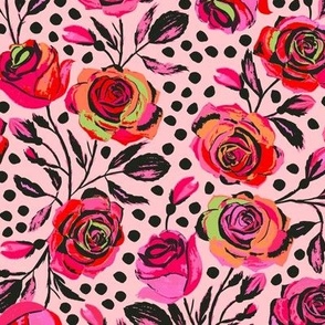 Rockabilly roses pink (small)