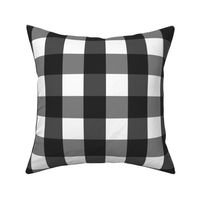 gingham 2in black and white