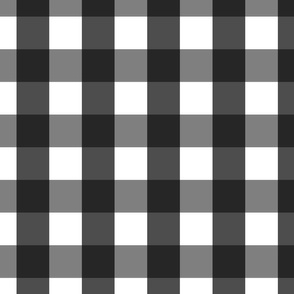 gingham 2in black and white
