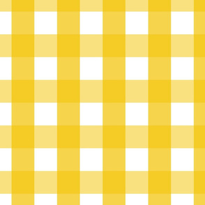 gingham 2in mustard yellow