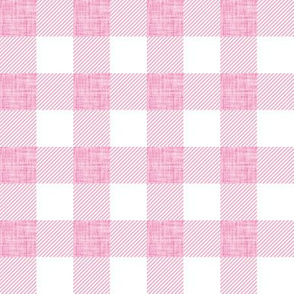 1" lipstick linen buffalo check