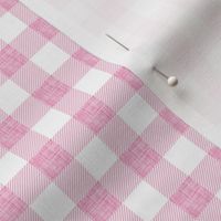 1/2" lipstick linen buffalo check