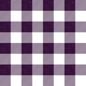 1" raven linen buffalo check