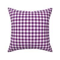 1/2" purple linen buffalo check