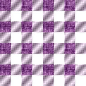 1" lakers linen buffalo check