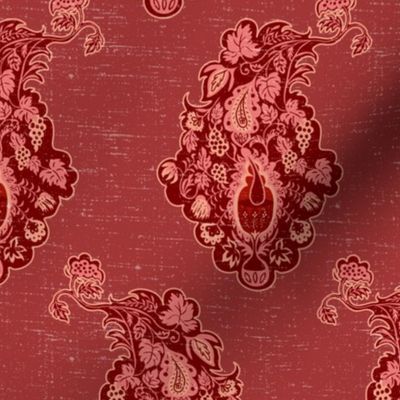 Vineyard Paisley-merlot red