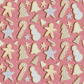 Christmas Cookies in Pink