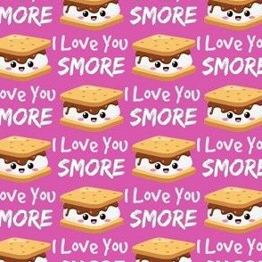 love you smores pink