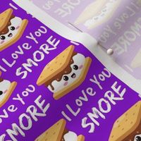 love you smores purple