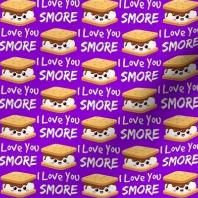 love you smores purple