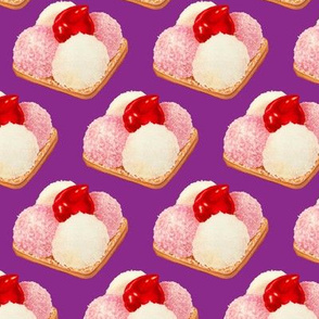 Mexican Coconut Marshmallow Cookies - Purple