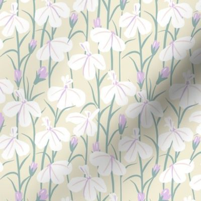 Lobelia Flower pattern Yellow