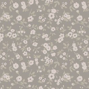 mini florals - grays