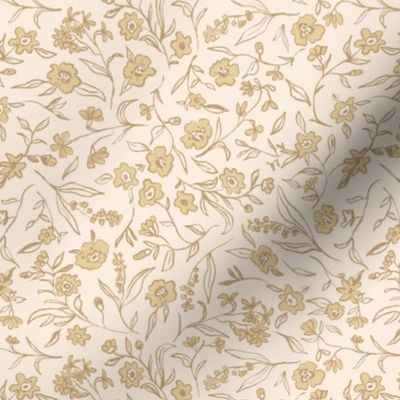 Ditsy Buttercup Floral - yellow 
