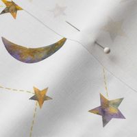 stars constellations and crescent