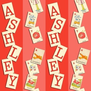 CUSTOM--YOUR NAME HERE (ASHLEY RED)