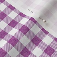 1/2" plum linen buffalo check